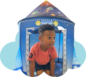 Autistic Child going through ABA therapy and having fun